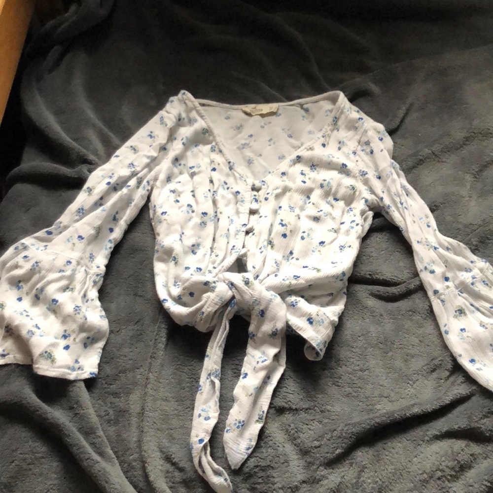 Hollister floral crop top